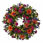 Vibrant loose wreath 16